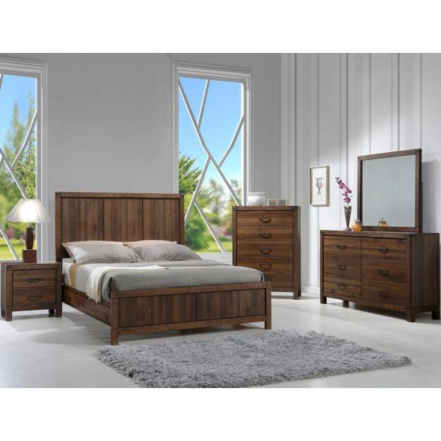 Crown Mark Belmont King Panel Bed B3100-K-HBFB-WD/B3100-KQ-RAIL IMAGE 2