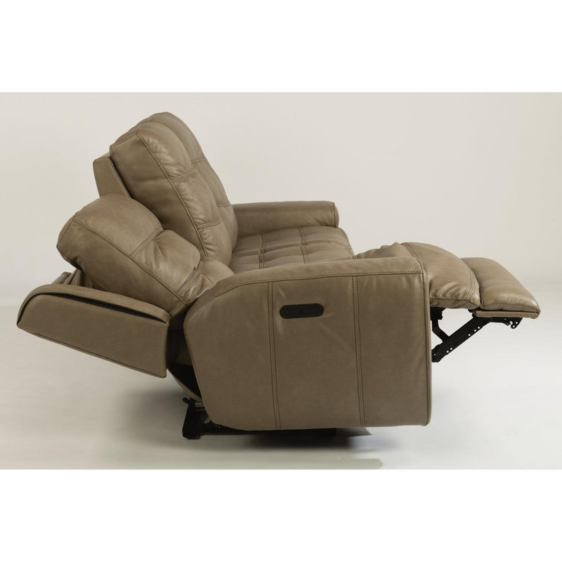 Flexsteel Wicklow Power Reclining Leather Match Sofa 1681-62PH 326-82 IMAGE 3