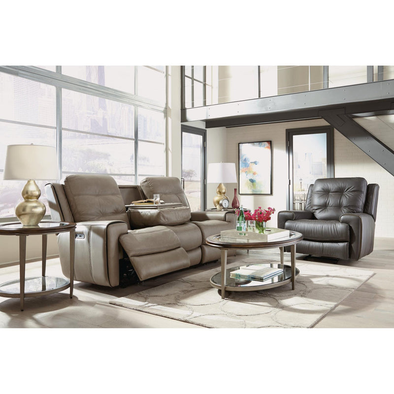 Flexsteel Wicklow Power Reclining Leather Match Sofa 1681-62PH 326-82 IMAGE 4