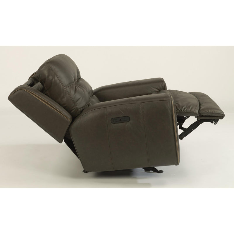 Flexsteel Wicklow Power Glider Leather Match Recliner 1681-54PH 326-70 IMAGE 5