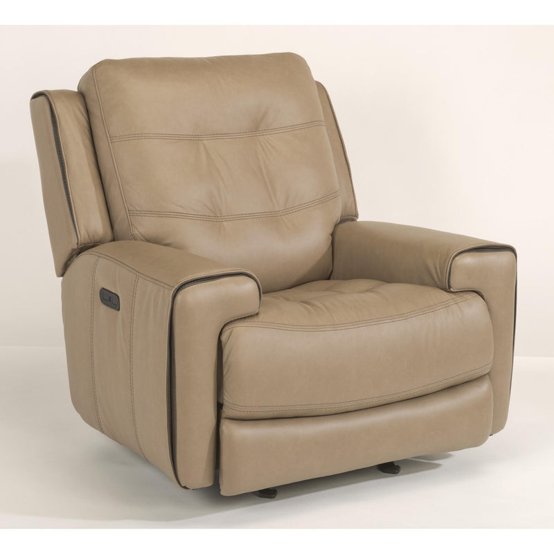 Flexsteel Wicklow Power Glider Leather Match Recliner 1681-54PH 326-82 IMAGE 2