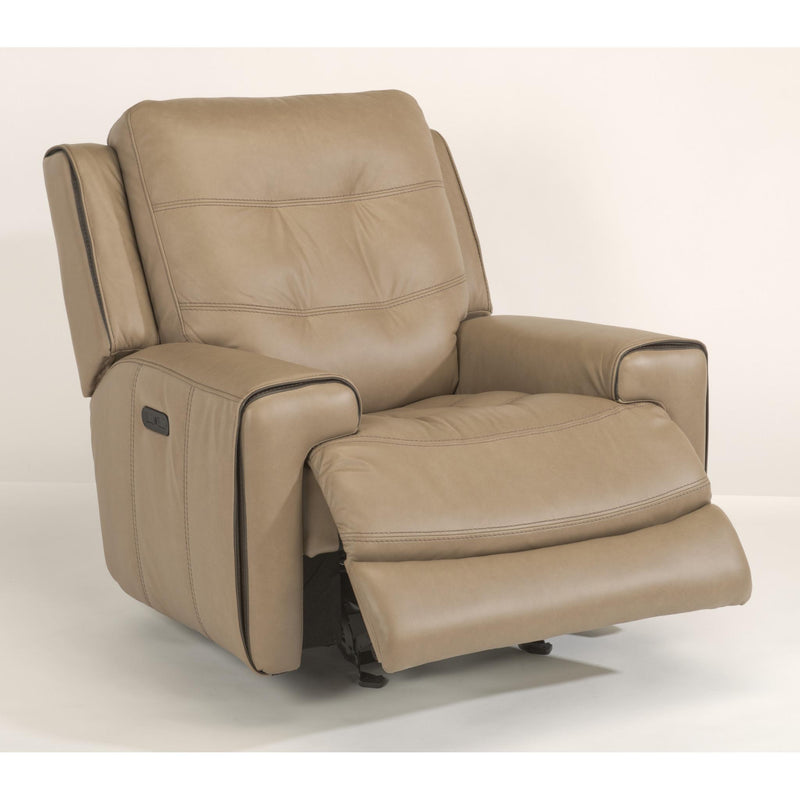 Flexsteel Wicklow Power Glider Leather Match Recliner 1681-54PH 326-82 IMAGE 3