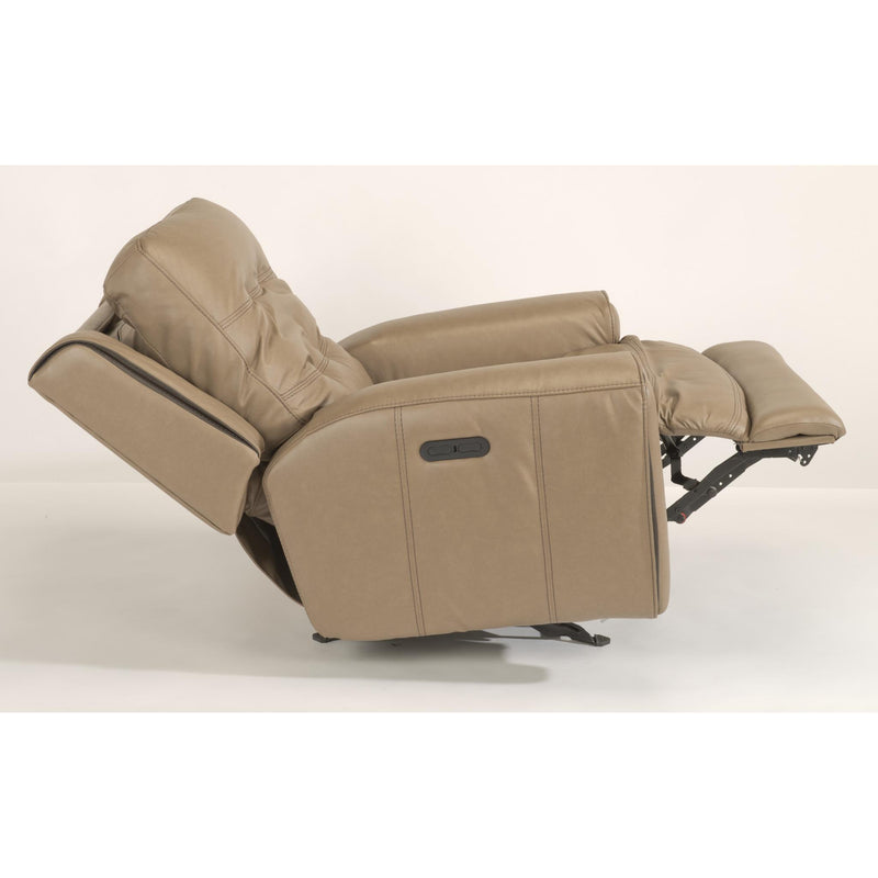 Flexsteel Wicklow Power Glider Leather Match Recliner 1681-54PH 326-82 IMAGE 5