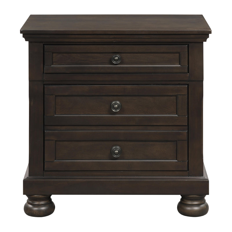 Homelegance Begonia 3-Drawer Nightstand 1718GY-4 IMAGE 1