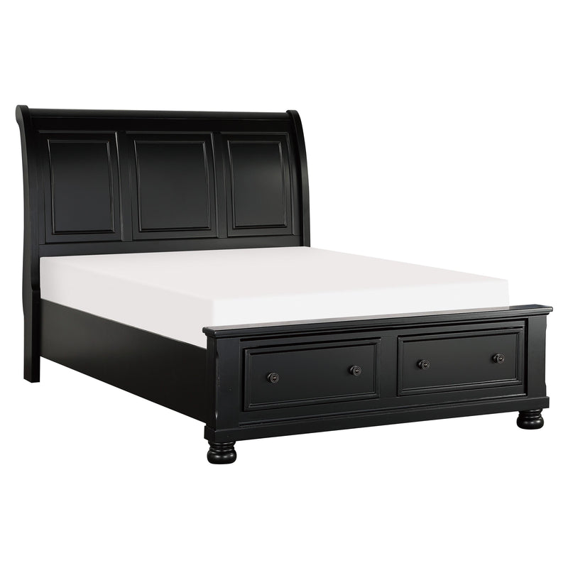 Homelegance Laurelin Queen Sleigh Bed with Storage 1714BK-1* IMAGE 2