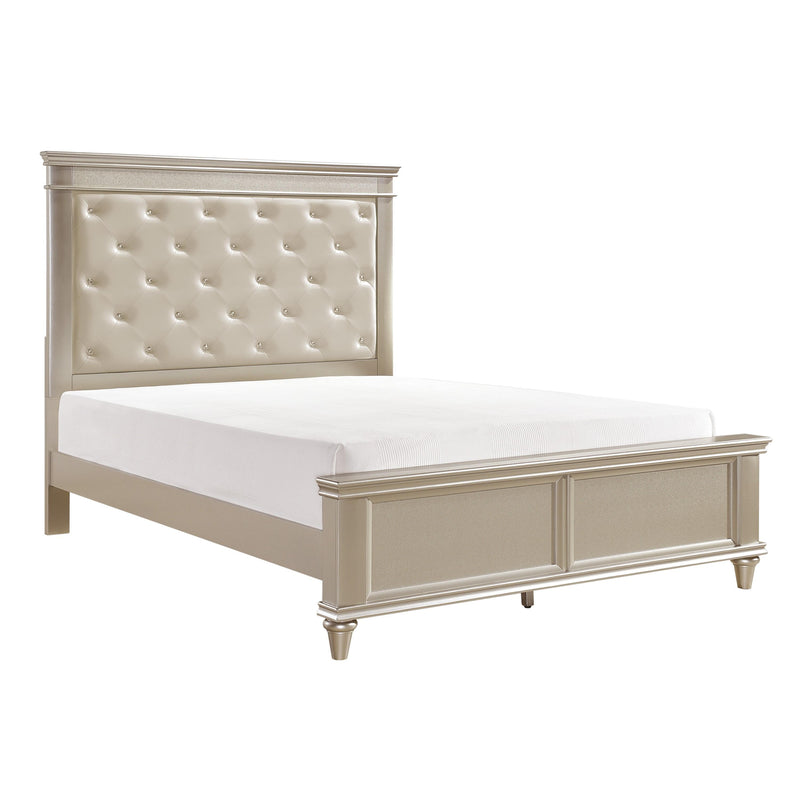 Homelegance Celandine Queen Upholstered Panel Bed 1928-1* IMAGE 2