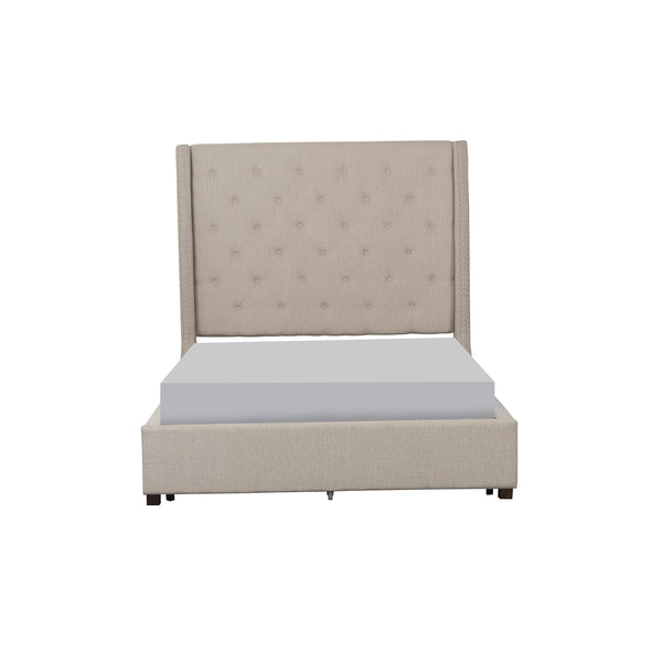 Homelegance Fairborn Queen Upholstered Platform Bed 5877BE-1* IMAGE 1