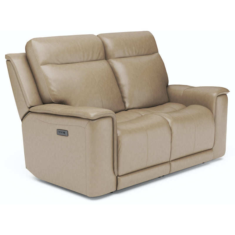 Flexsteel Miller Power Reclining Leather Match Loveseat 1729-60PH 204-80 IMAGE 1