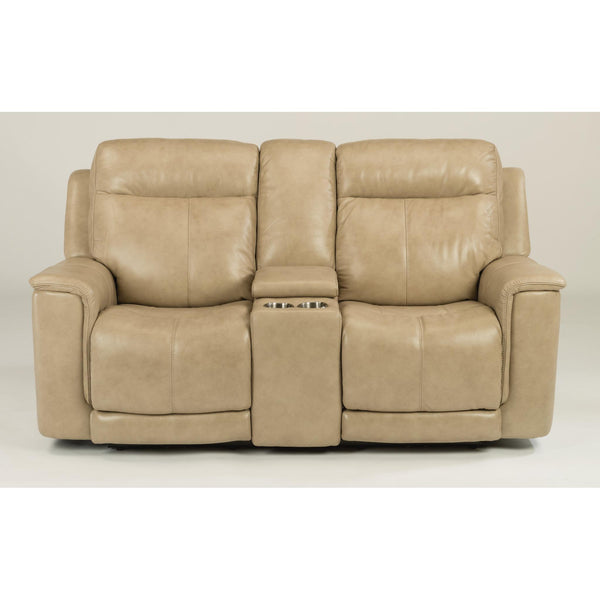 Flexsteel Miller Power Reclining Leather Match Loveseat 1729-64PH 204-80 IMAGE 1