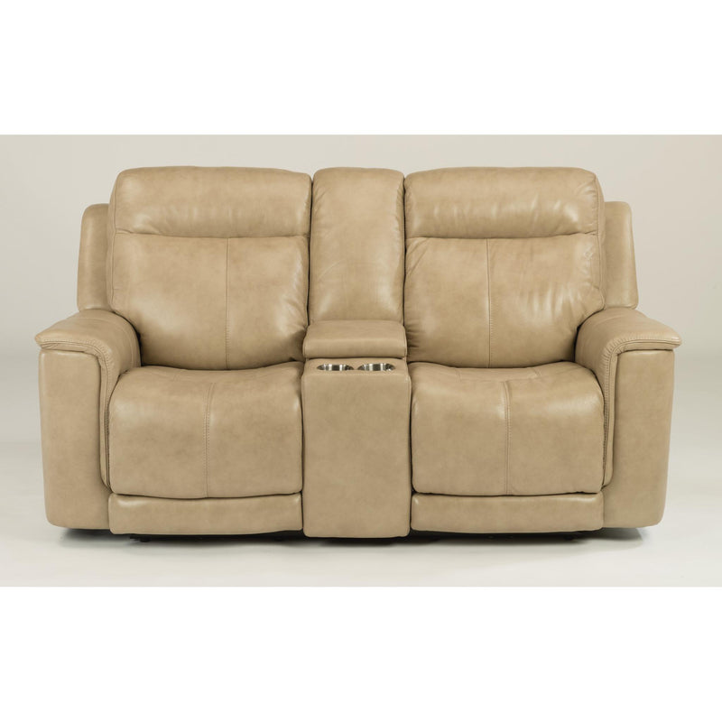 Flexsteel Miller Power Reclining Leather Match Loveseat 1729-64PH 204-80 IMAGE 1