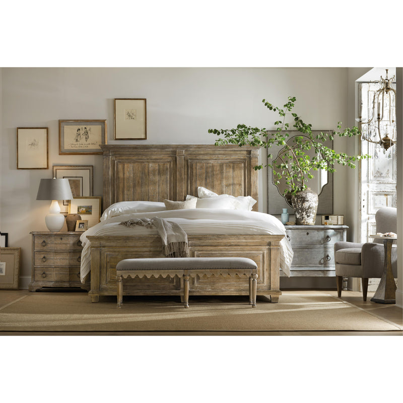 Hooker Furniture 5750-90019-MWD Boheme Madera Bed Bench IMAGE 8