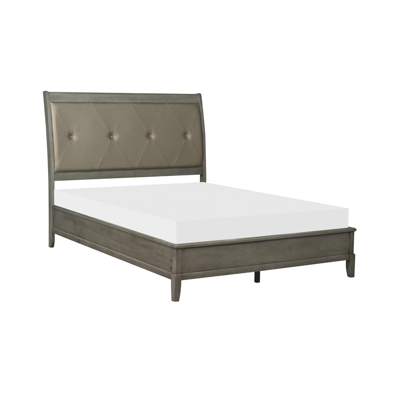 Homelegance Cotterill King Upholstered Panel Bed 1730KGY-1EK* IMAGE 4