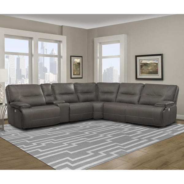 Parker Living Spartacus Power Reclining Fabric 6 pc Sectional MSPA#810-HAZ/MSPA#811LPH-HAZ/MSPA#811RPH-HAZ/MSPA#840-HAZ/MSPA#850-HAZ/MSPA#860-HAZ IMAGE 1