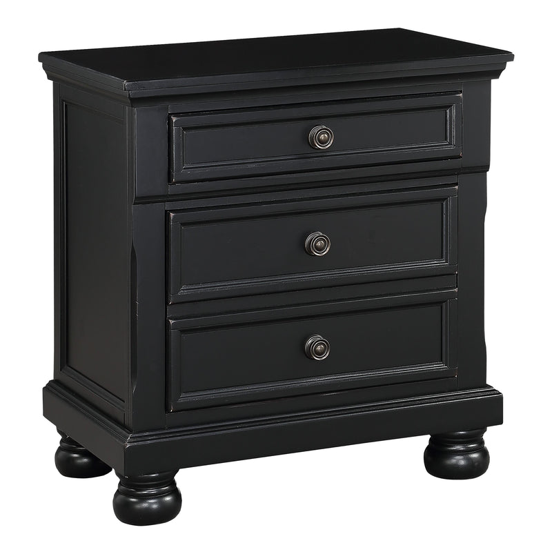 Homelegance Laurelin 3-Drawer Nightstand 1714BK-4 IMAGE 2