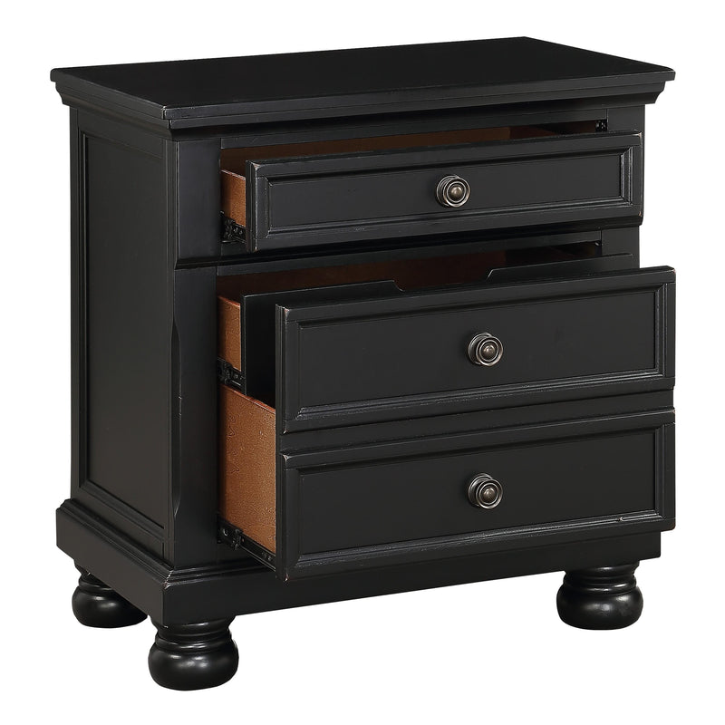 Homelegance Laurelin 3-Drawer Nightstand 1714BK-4 IMAGE 3