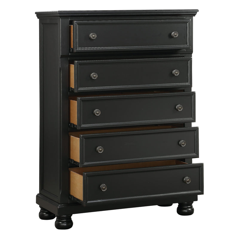 Homelegance Laurelin 5-Drawer Chest 1714BK-9 IMAGE 3