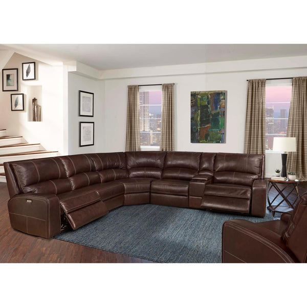 Parker Living Swift Power Reclining Leather 6 pc Sectional MSWI#810P-CLY/MSWI#811LPH-CLY/MSWI#811RPH-CLY/MSWI#840-CLY/MSWI#850-CLY/MSWI#860-CLY IMAGE 1