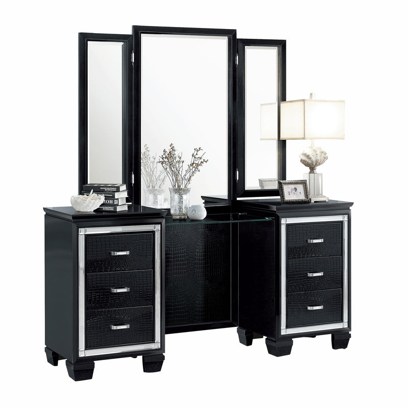 Homelegance Allura 6-Drawer Vanity Table 1916BK-15* IMAGE 1