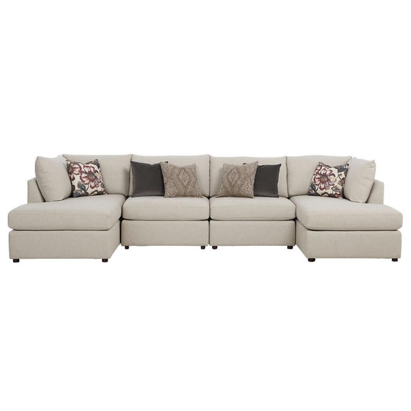 Bassett Beckham Fabric 4 pc Sectional 2676-LLFC/2676-20FC/2676-20FC/2676-RLFC FC178-2 IMAGE 1