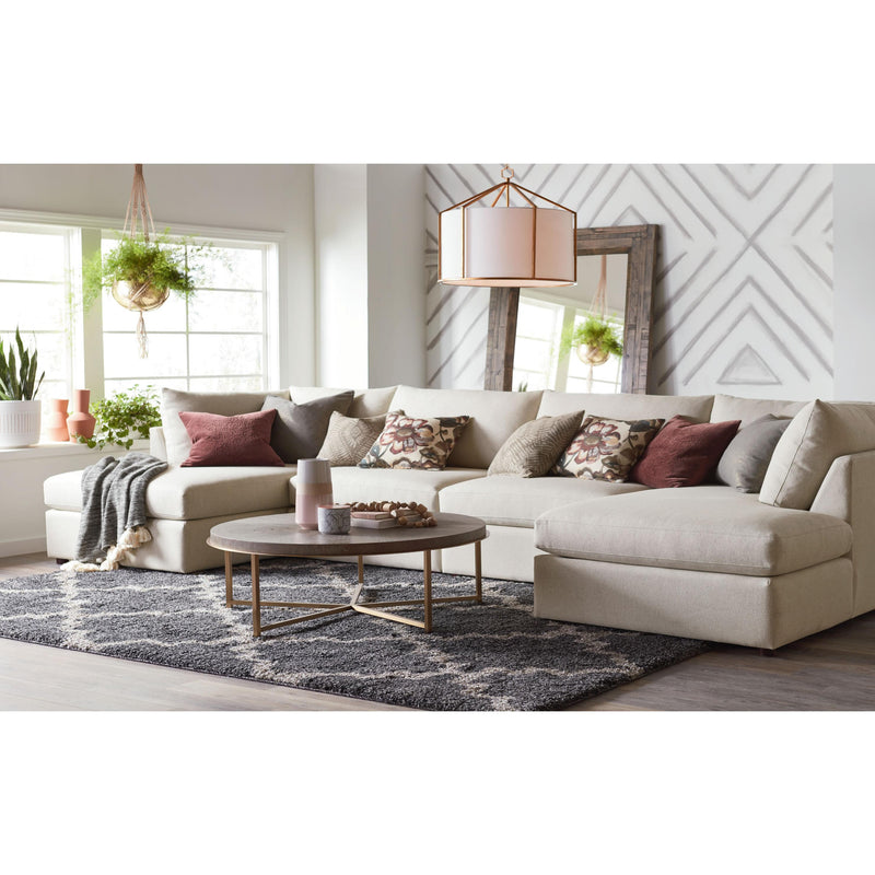 Bassett Beckham Fabric 4 pc Sectional 2676-LLFC/2676-20FC/2676-20FC/2676-RLFC FC178-2 IMAGE 4