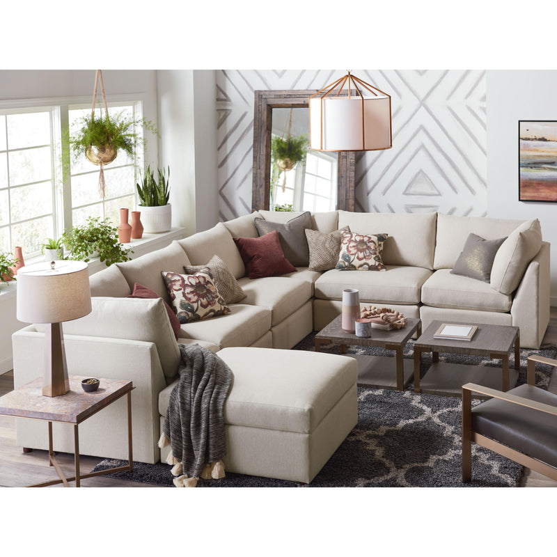 Bassett Beckham Fabric 6 pc Sectional 2676-LLFC/2676-20FC/2676-20FC/2676-30FC/2676-20FC/2676-30FC FC178-2 IMAGE 1