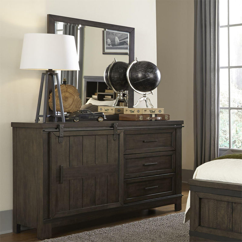 Liberty Furniture Industries Inc. Thornwood Hills 3-Drawer Dresser with Mirror 759-YBR-DM IMAGE 3