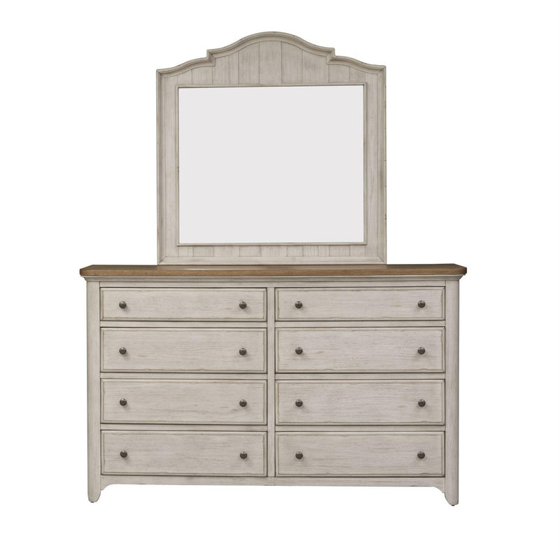 Liberty Furniture Industries Inc. Farmhouse Reimagined 8-Drawer Dresser with Mirror 652-BR-DM IMAGE 2