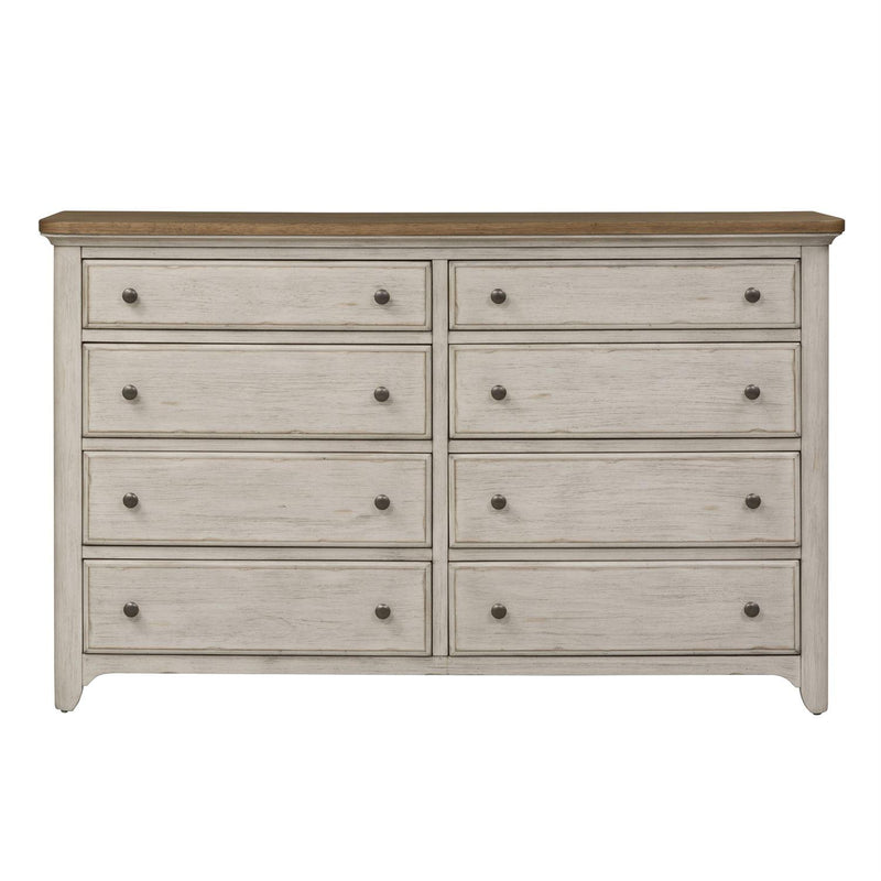 Liberty Furniture Industries Inc. Farmhouse Reimagined 8-Drawer Dresser with Mirror 652-BR-DM IMAGE 3