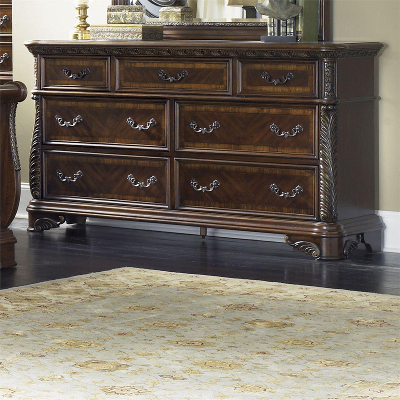 Liberty Furniture Industries Inc. Highland Court 7-Drawer Dresser with Mirror 620-BR-DM IMAGE 2