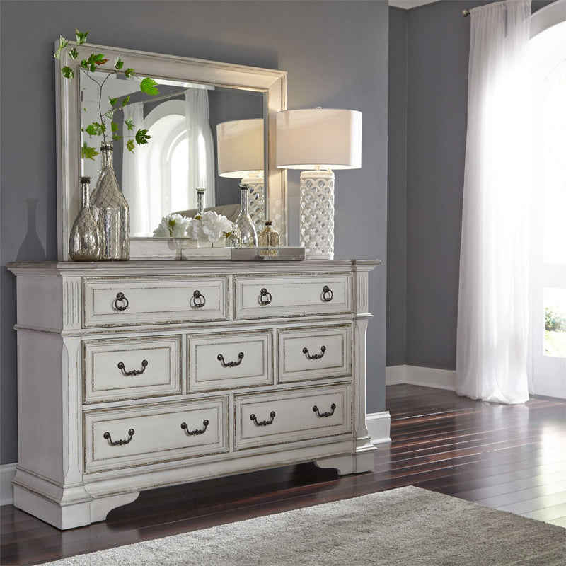 Liberty Furniture Industries Inc. Abbey Park 7-Drawer Dresser with Mirror 520-BR-DM IMAGE 1