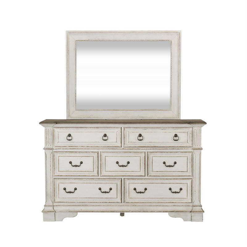 Liberty Furniture Industries Inc. Abbey Park 7-Drawer Dresser with Mirror 520-BR-DM IMAGE 2