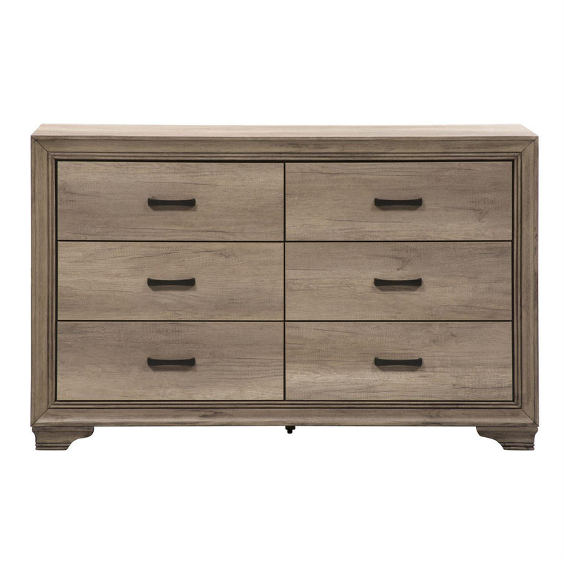 Liberty Furniture Industries Inc. Sun Valley 6-Drawer Dresser with Mirror 439-BR-DM IMAGE 4