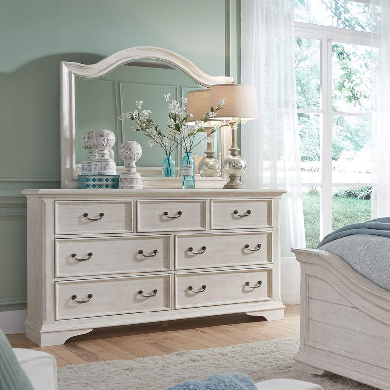 Liberty Furniture Industries Inc. Bayside 7-Drawer Dresser with Mirror 249-BR-DM IMAGE 1