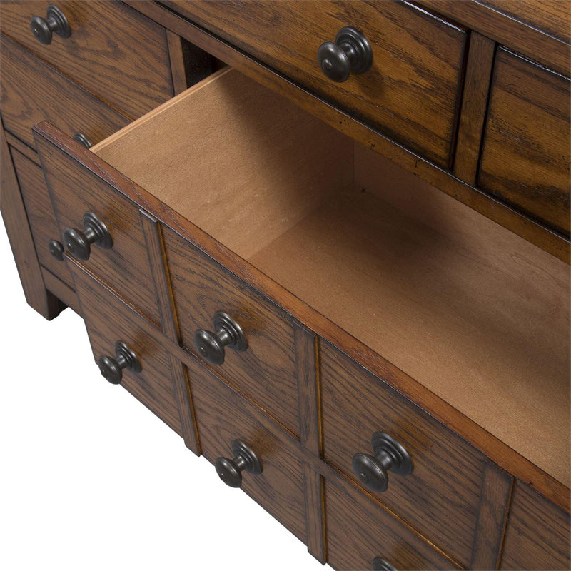 Liberty Furniture Industries Inc. Grandpas Cabin 7-Drawer Dresser with Mirror 175-BR-DM IMAGE 5