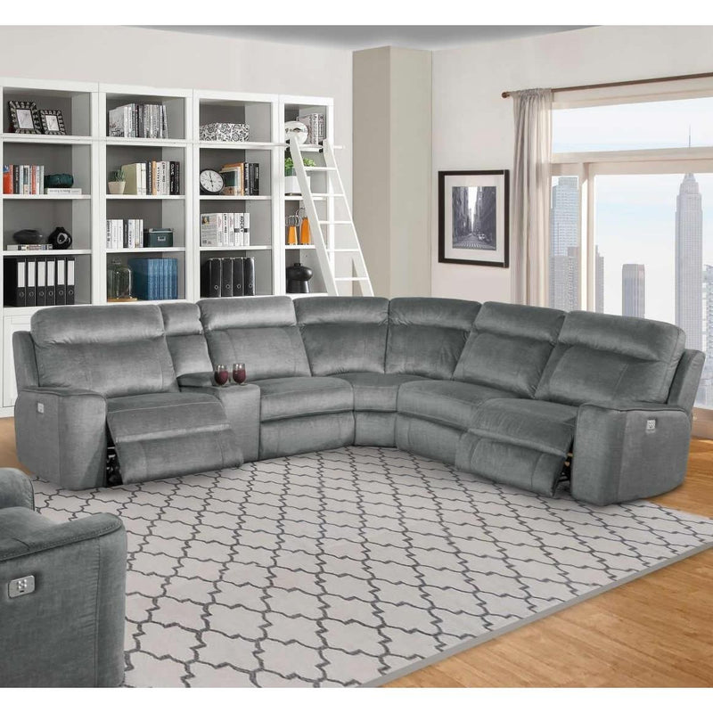 Parker Living Parthenon Power Reclining Fabric 6 pc Sectional MPAR#810-TIT/MPAR#811LPH-TIT/MPAR#811RPH-TIT/MPAR#840-TIT/MPAR#850-TIT/MPAR#860-TIT