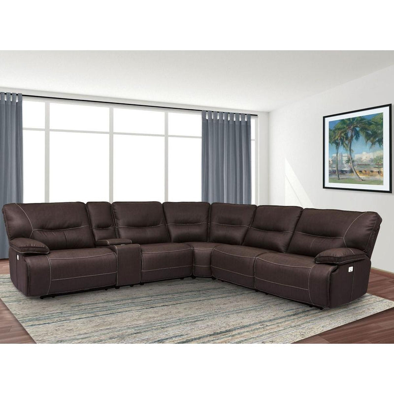 Parker Living Spartacus Power Reclining Fabric 6 pc Sectional MSPA#810-CHO/MSPA#811LPH-CHO/MSPA#811RPH-CHO/MSPA#840-CHO/MSPA#850-CHO/MSPA#860-CHO