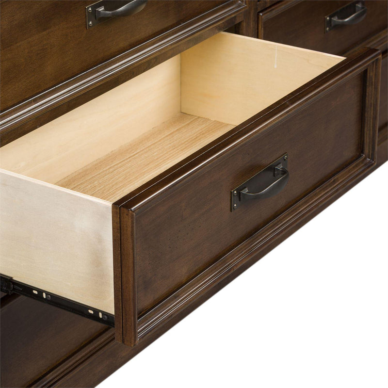 Liberty Furniture Industries Inc. Saddlebrook 9-Drawer Dresser with Mirror 184-BR-DM IMAGE 6