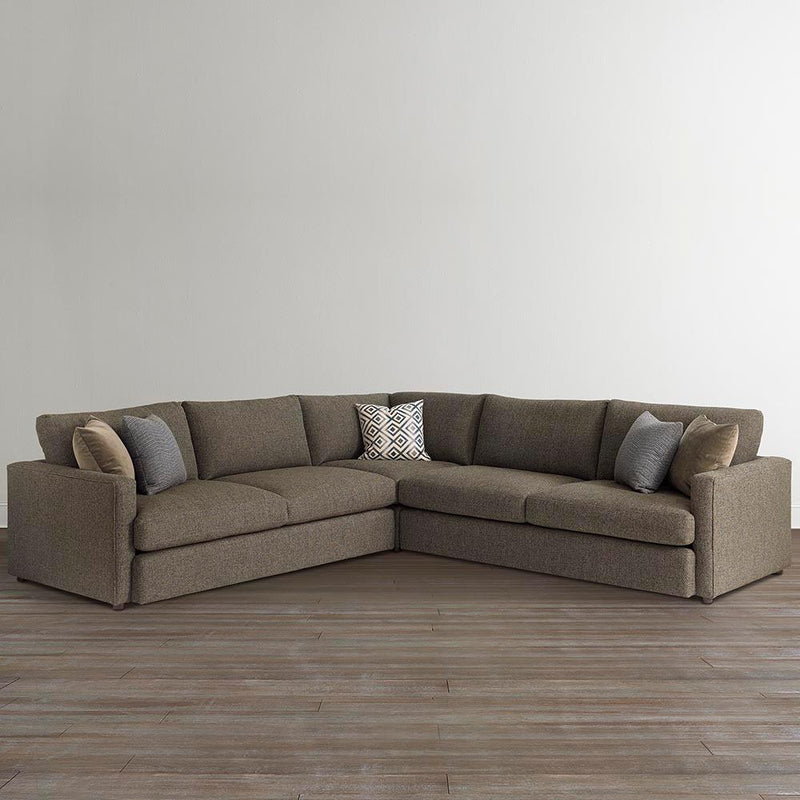 Bassett Allure Fabric Sectional Allure 2611-LSECTLL Large L-Shaped Sectional - Brown IMAGE 1