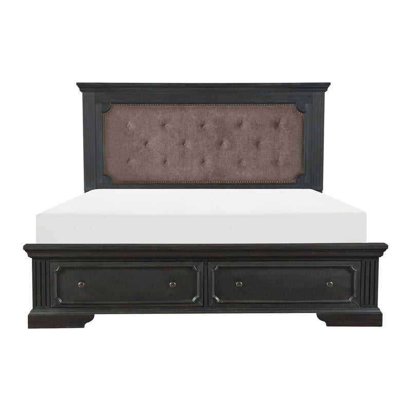 Homelegance Bolingbrook Queen Upholstered Platform Bed with Storage 1647-1* IMAGE 1