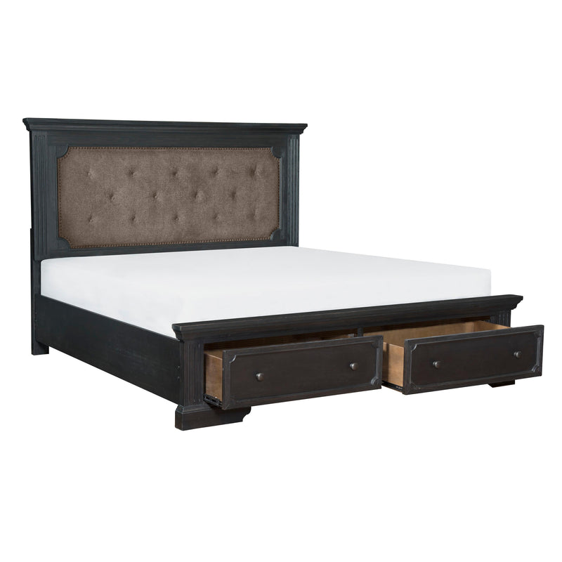 Homelegance Bolingbrook Queen Upholstered Platform Bed with Storage 1647-1* IMAGE 3