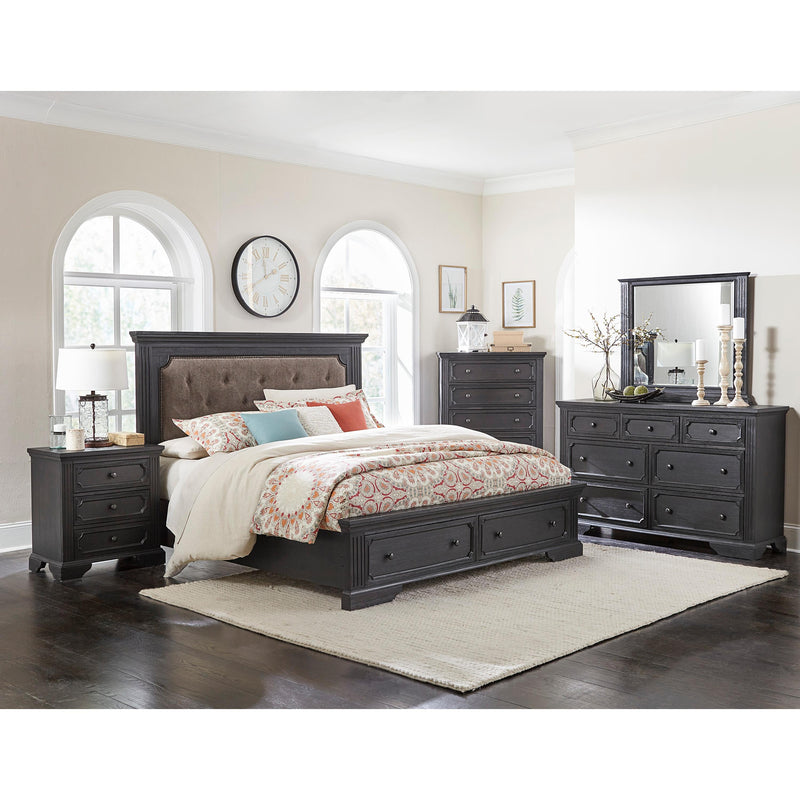 Homelegance Bolingbrook King Upholstered Platform Bed with Storage 1647K-1EK* IMAGE 4