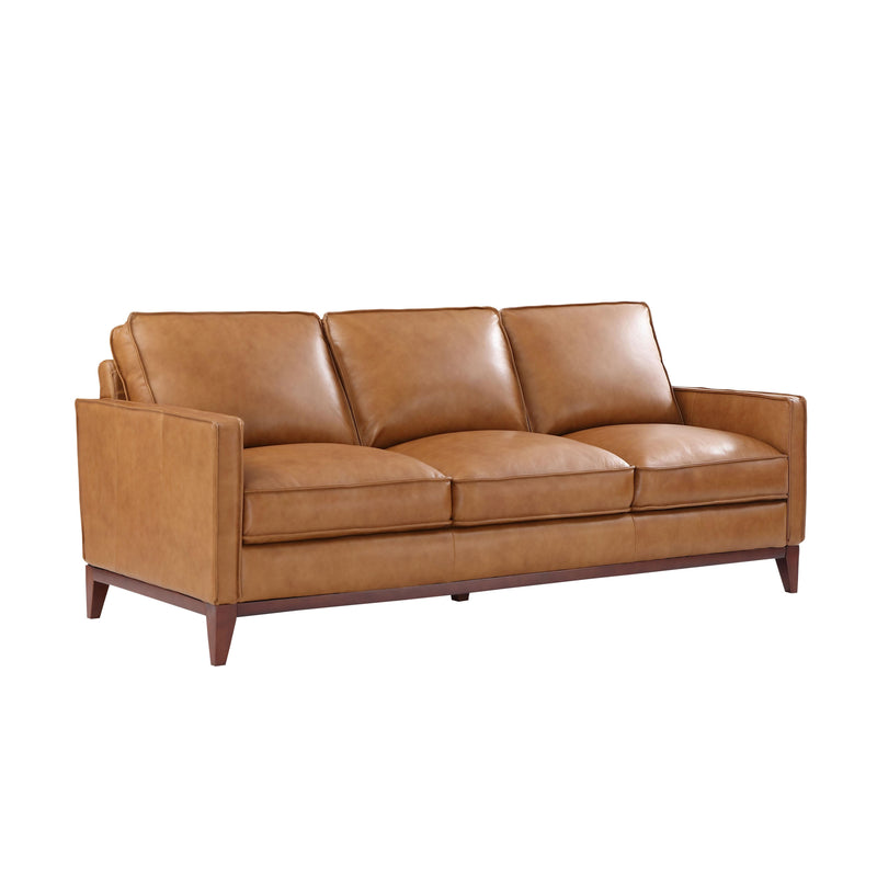 Leather Italia USA Newport Stationary Leather Sofa 1669-6394-03177137 IMAGE 2