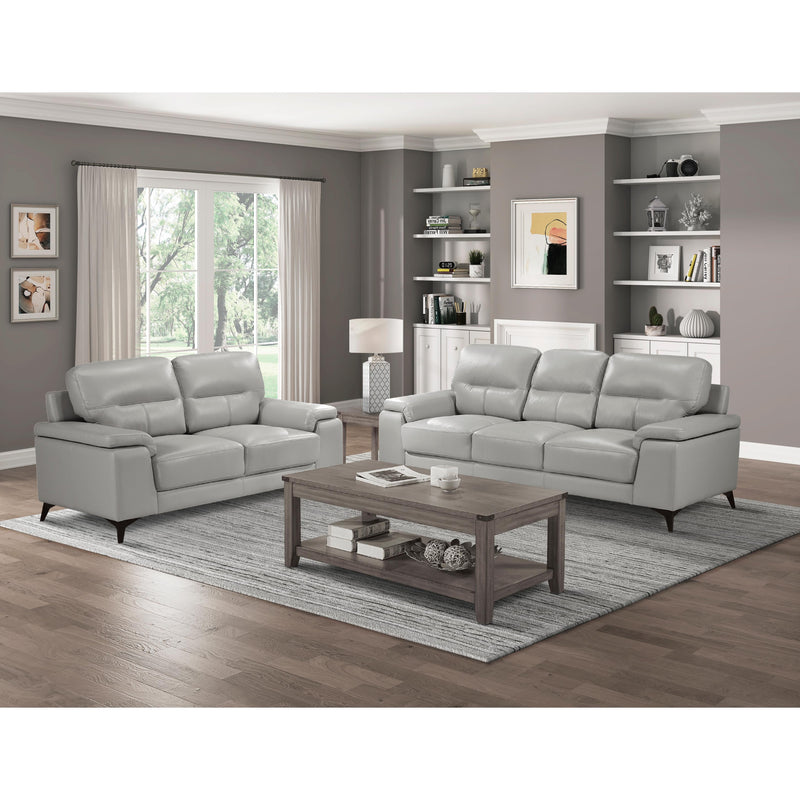 Homelegance Mischa Stationary Leather Match Sofa 9514SVE-3 IMAGE 3