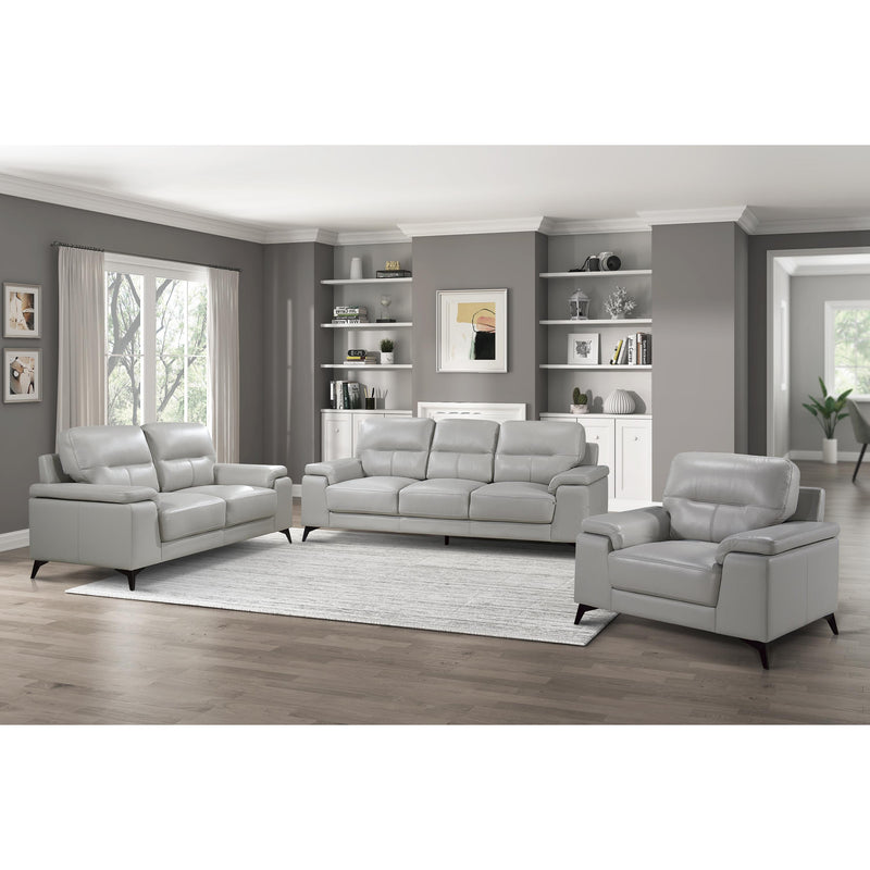 Homelegance Mischa Stationary Leather Match Sofa 9514SVE-3 IMAGE 4