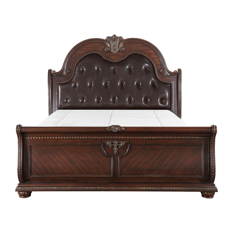 Homelegance Cavalier Queen Upholstered Sleigh Bed 1757-1* IMAGE 1