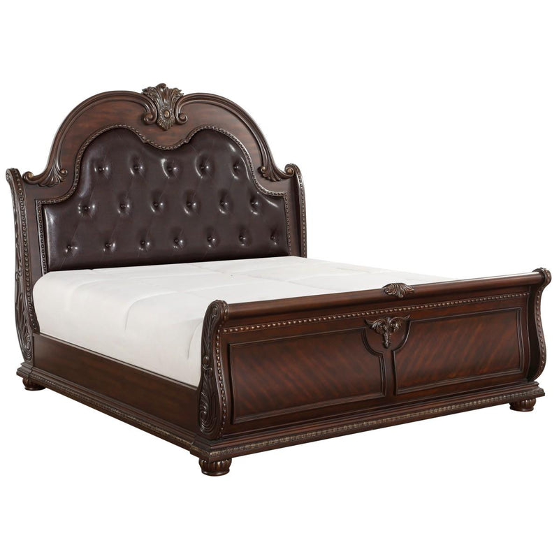 Homelegance Cavalier Queen Upholstered Sleigh Bed 1757-1* IMAGE 2