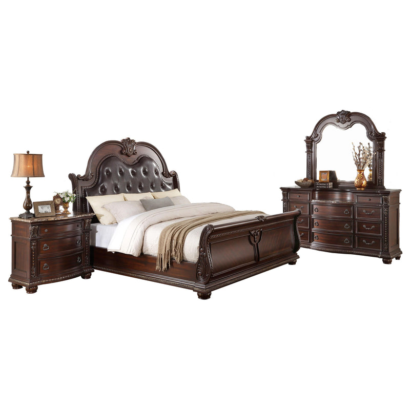 Homelegance Cavalier King Upholstered Sleigh Bed 1757K-1EK* IMAGE 3