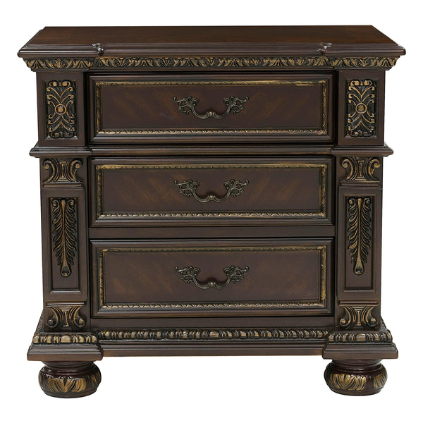 Homelegance Catalonia 3-Drawer Nightstand 1824-4 IMAGE 1