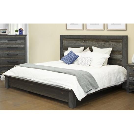 International Furniture Direct Loft Brown King Panel Bed IFD6441HBDEK/IFD6441PLTEK IMAGE 1