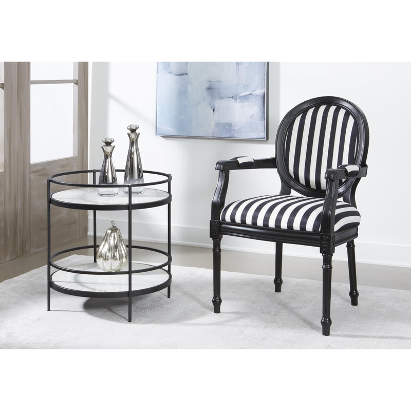 Coast2Coast Christopher 96534 Contemporary Accent Chair or Arm Chair - Black and White Upholstery IMAGE 5